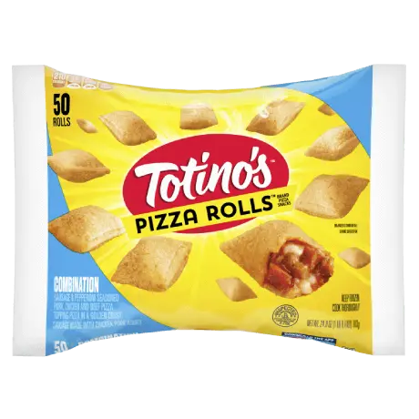 Totino's Combination Pizza Rolls 50 count, front of pack